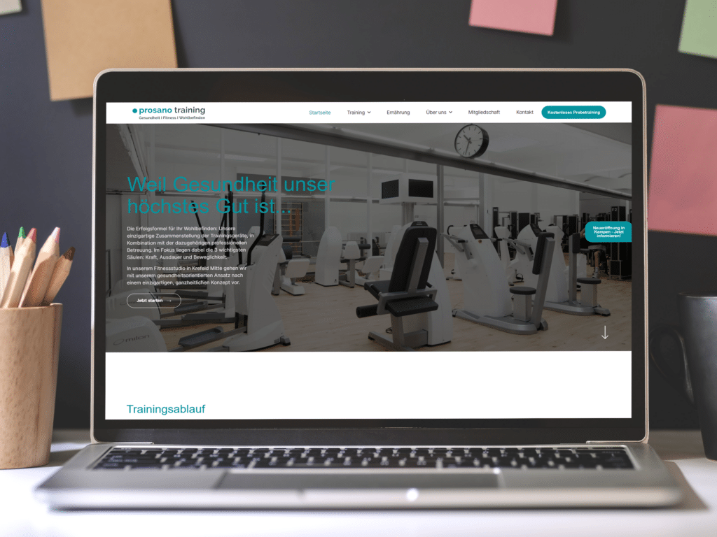 Prosano Training Website