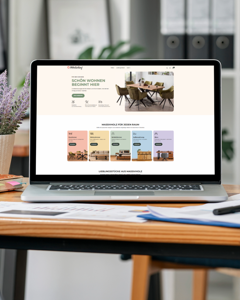 Möbelliebling Shopify Redesign