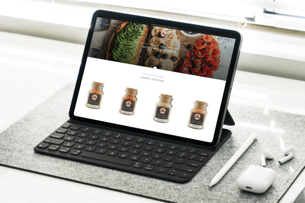 Gewürzwelt auf Tablet